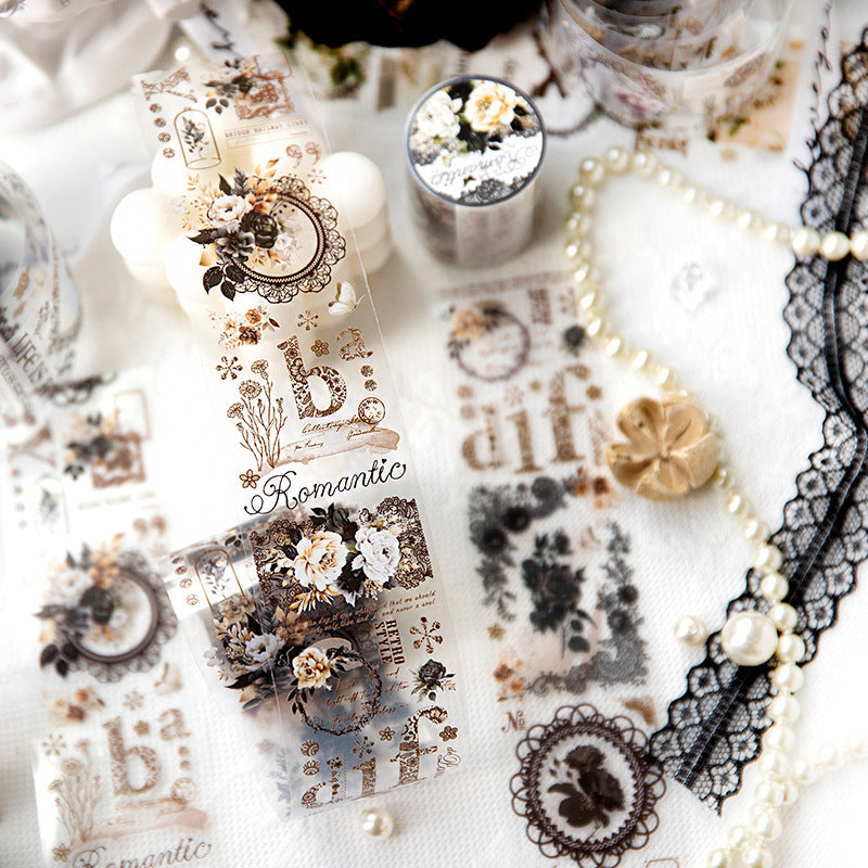 Dark Night Song PET Tape – Lace Series, 350mm - ViktaShop
