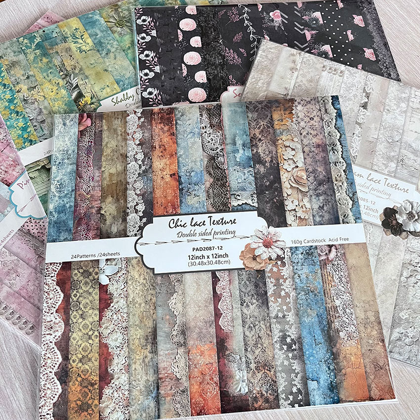 Double-Sided Pattern Paper – DIY Photo Album & Junk Journal Background - ViktaShop