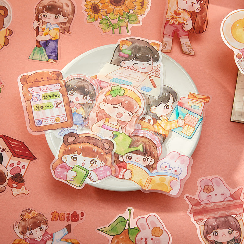 PET Sticker Bag - Shiny Series Cute Girl Theme - ViktaShop