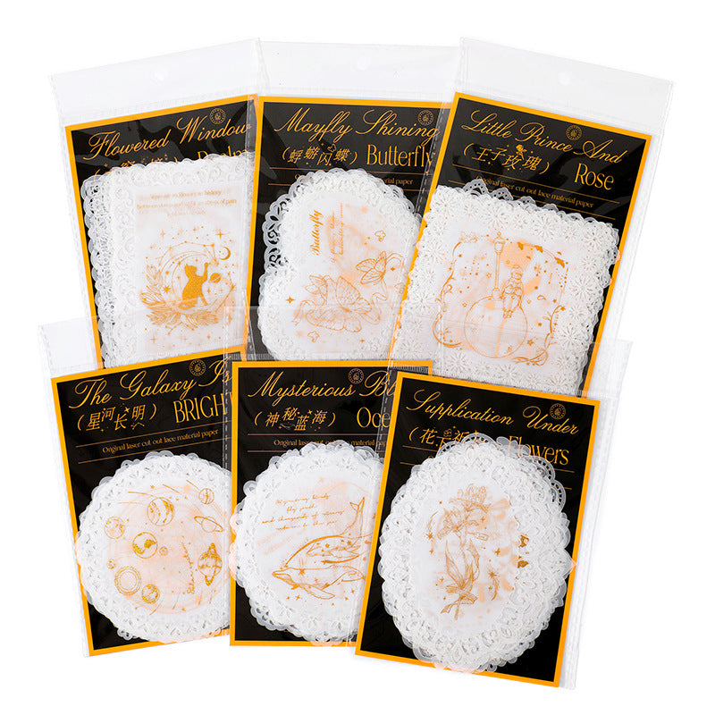 Hollow Lace Paper - Gilded Dream Series, 6 Options - ViktaShop