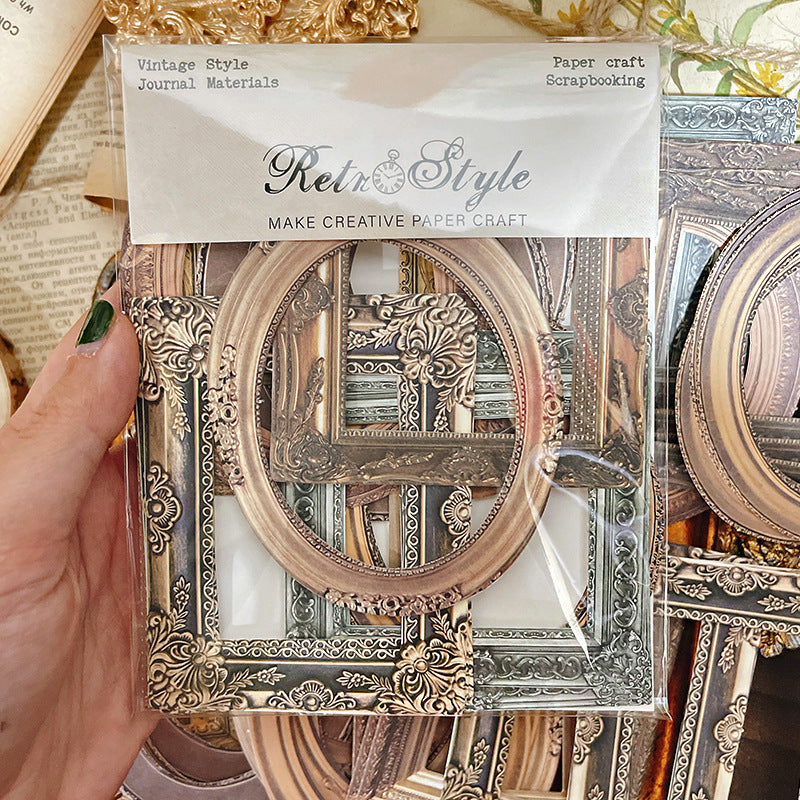Retro Hollow Border DIY Album Scrapbook Journal Material Paper – 30 Pcs - ViktaShop