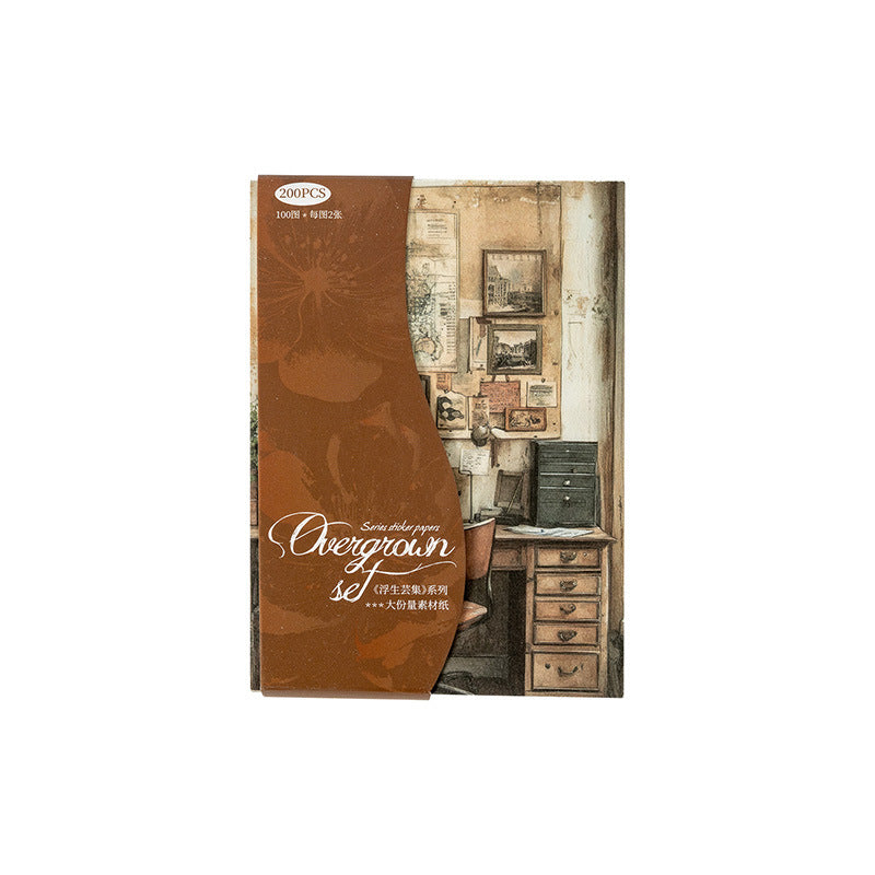 Decoration collage material paper 100 psc