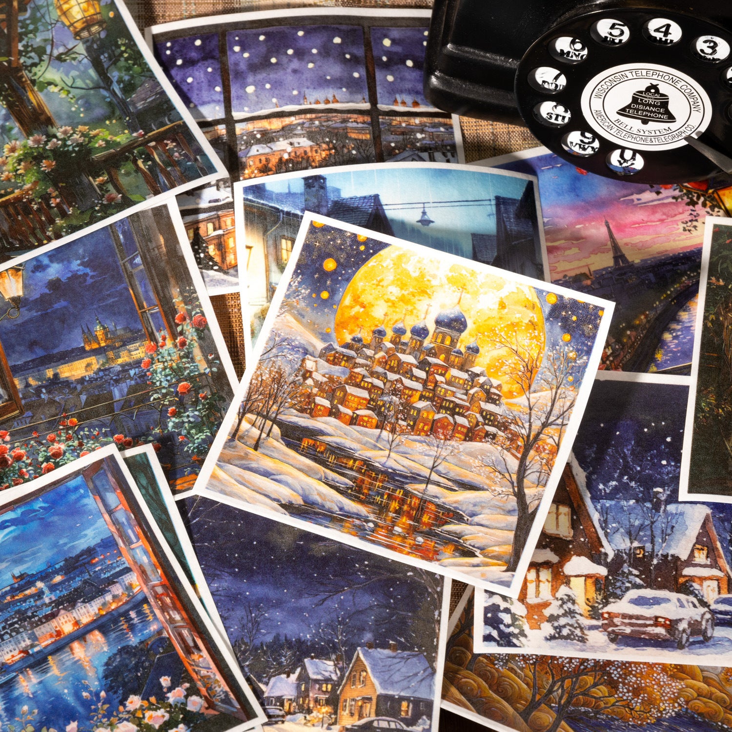 Creative Night Painting Handbook Sticker