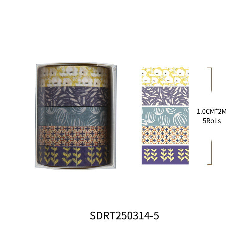Message Series Washi Tape Set – Creative Background Design, 12 Options - ViktaShop