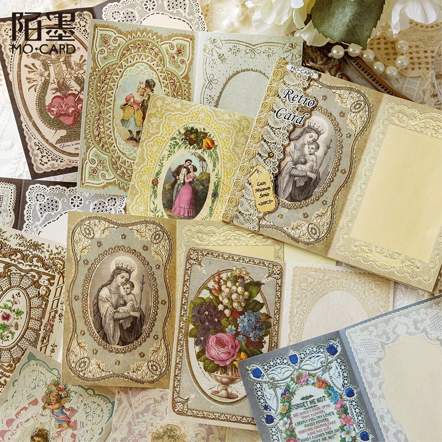 Paper Lace Note Material Paper – 20 Sheets - ViktaShop