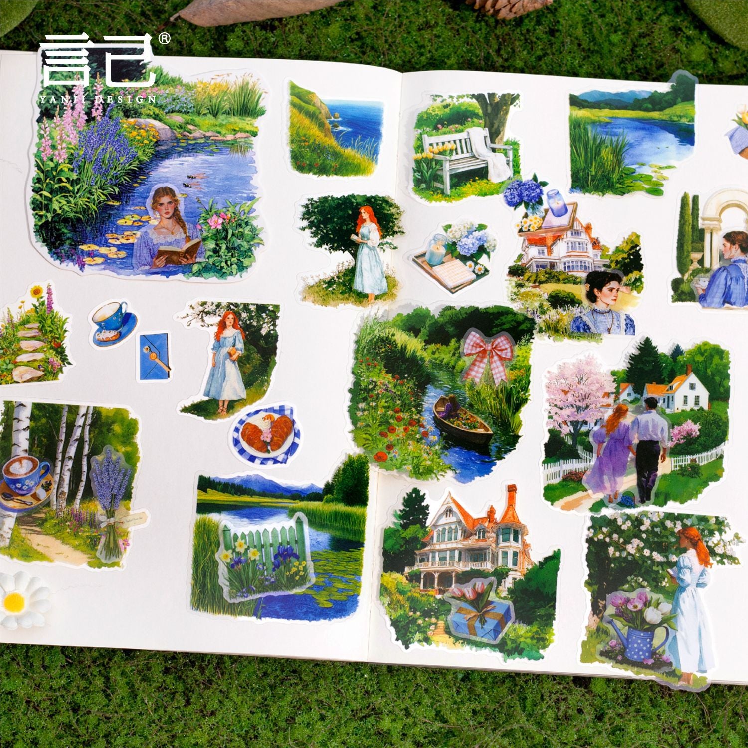 Romantic Garden PET Stickers - ViktaShop
