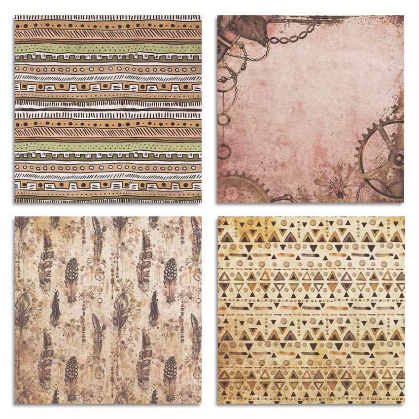 Mystic Voyage Album Scrapbook Junk Journal Pattern Paper - 24 Sheets - ViktaShop