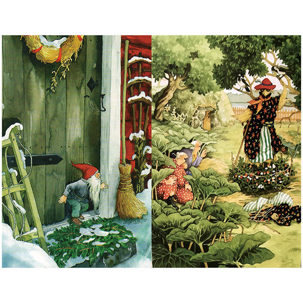 Dutch Granny Christmas Paper - Retro Collage Series, 12 Sheets - ViktaShop