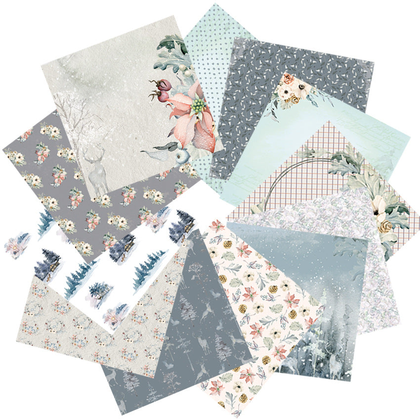 Winter Forest Single-Sided Pattern Paper for DIY Albums & Scrapbooking - ViktaShop