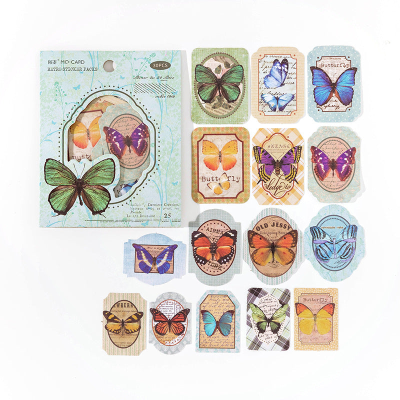 Sticker Bag - Pastoral Diary Series, 6 Pcs - ViktaShop