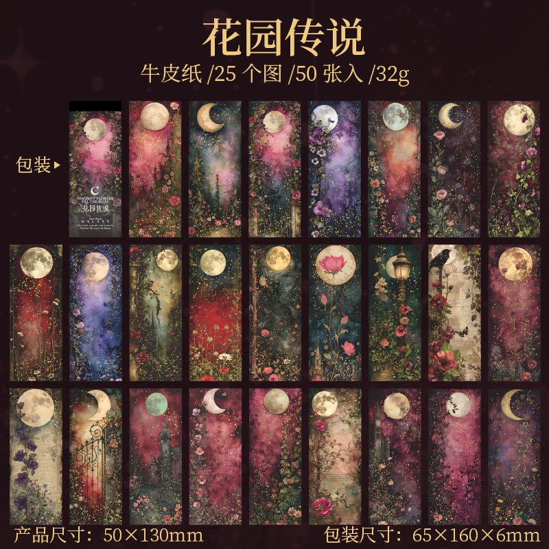 Gilded Stickers – Moon Shadow Series, 6 Options - ViktaShop