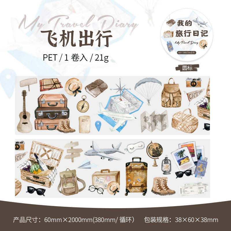My Travel Diary Series – PET Tape, 2m - ViktaShop