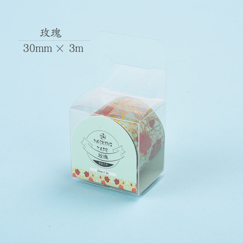 Ancient Style Flowers Bronzing Hand Tape, 3m - ViktaShop