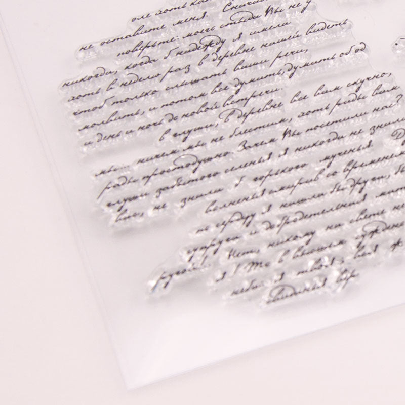 DIY Transparent Seal Stamp – Antique Text Design - ViktaShop