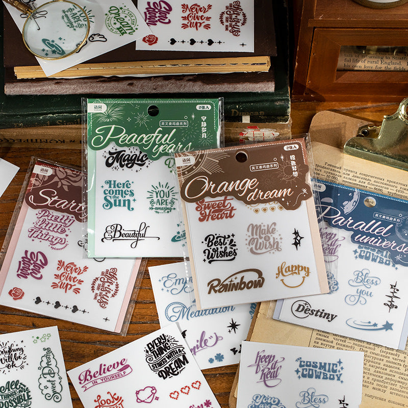 English Sonata Crystal Transfer Stickers - 4 Pcs - ViktaShop