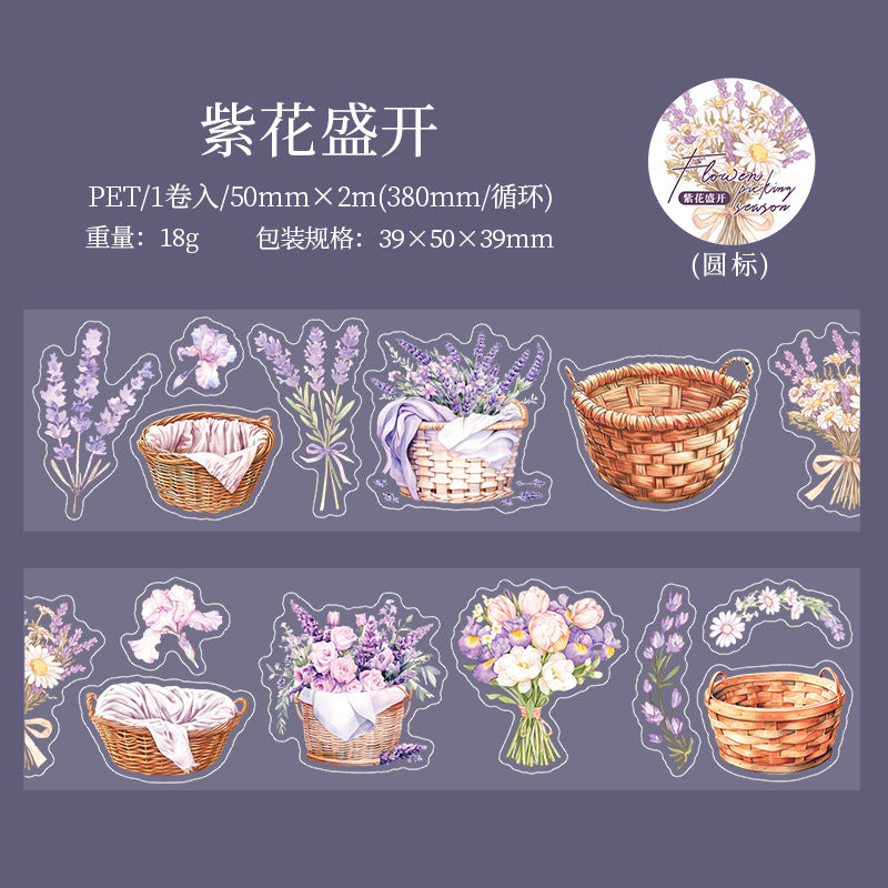 Flower Picking PET Tape – Flower Basket Series, 2m - ViktaShop