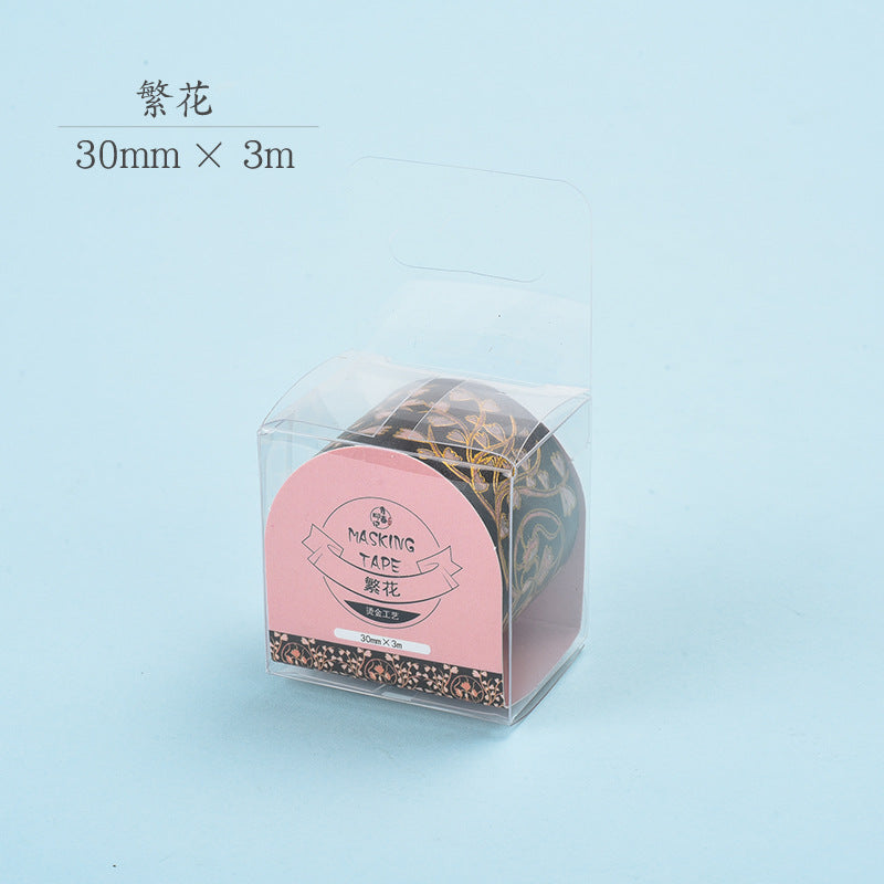 Ancient Style Flowers Bronzing Hand Tape, 3m - ViktaShop