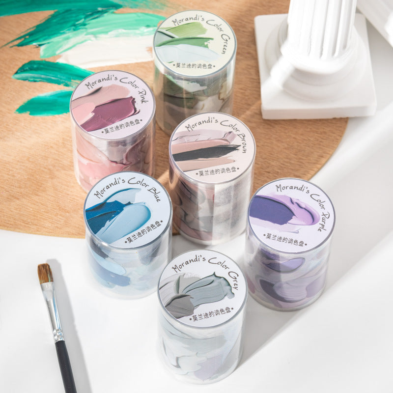 Morandi’s Palette PET Tape – Die-cut Collage Series, 2m - ViktaShop