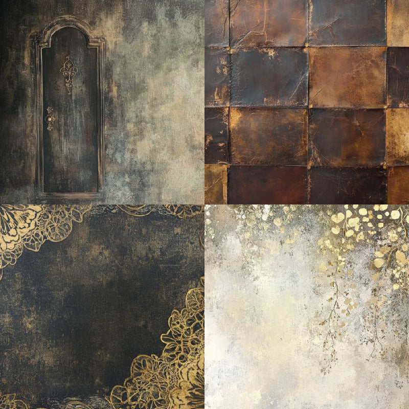 Grunge Background Paper – Single-Sided Pattern Paper, 24 Sheets - ViktaShop
