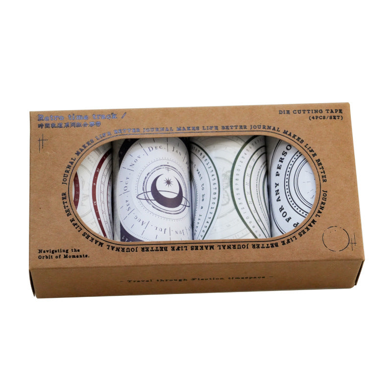 Retro Combination PET Tape for Hand Account Decoration, 2m - ViktaShop