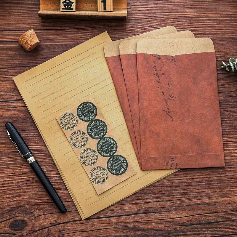 Vintage Chinese Style Love Letter Paper – Handwritten Greeting Card, 14 Options - ViktaShop