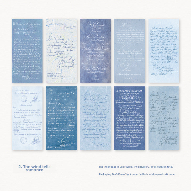 Vintage Material Paper Book – 100 pcs - ViktaShop