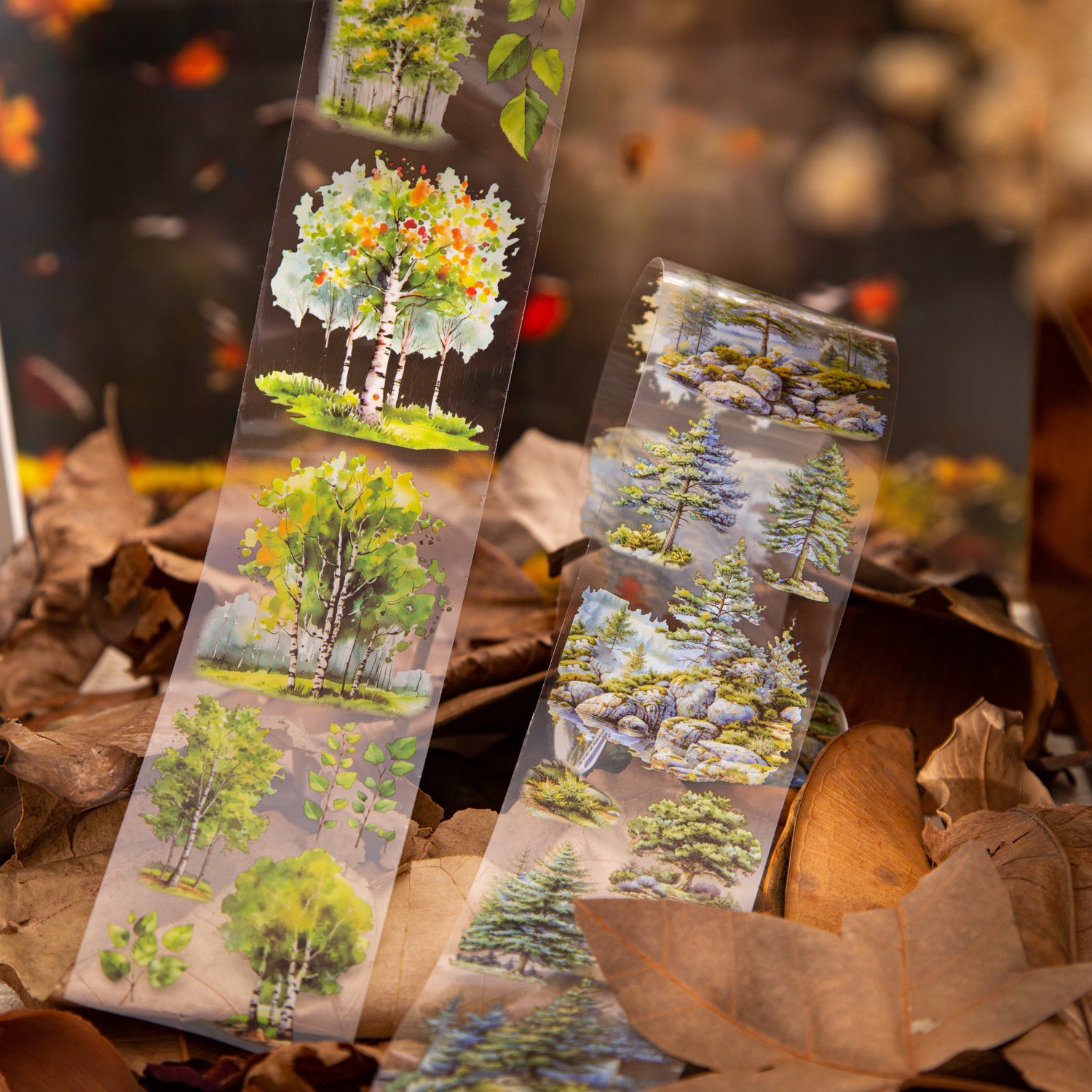 Tree and Forest PET Tape – Forest Landscape, 2m - ViktaShop