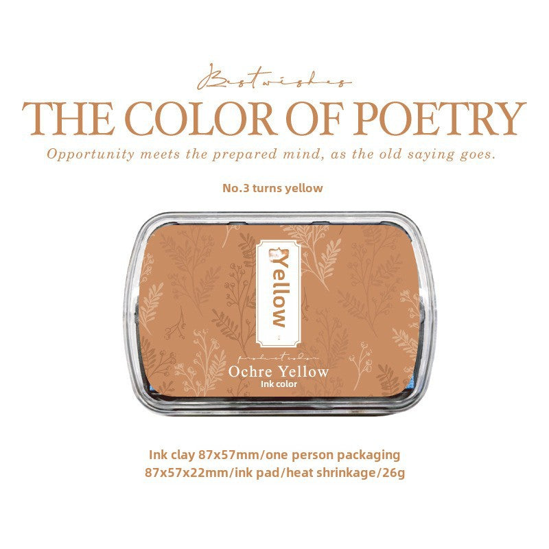 Poetry Color Series Ink Pad 6 colors