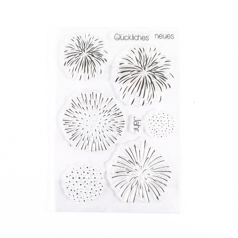 Transparent Silicone Seal - Retro Plant & Flower Collage - ViktaShop