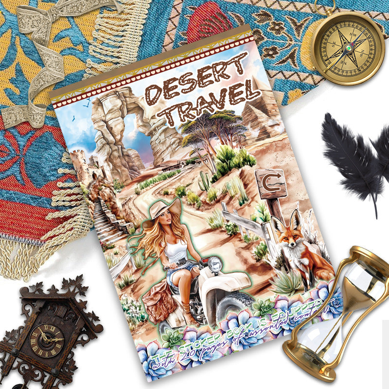 Magic Retro Art PET Sticker Book – European Character & Fairy Tale - ViktaShop