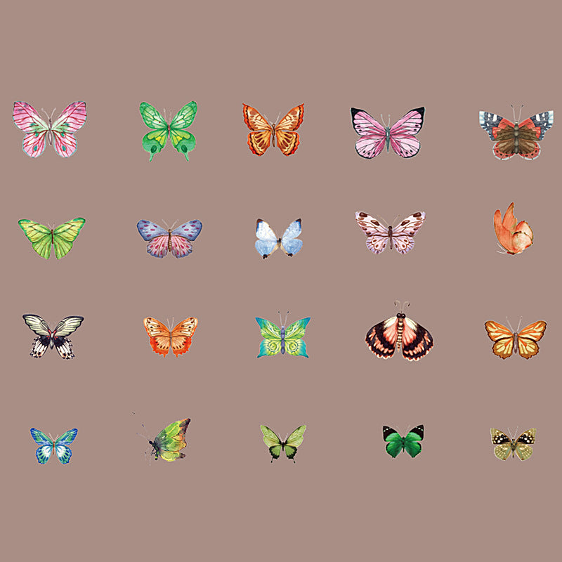 Simulation butterfly sticker package 20 psc