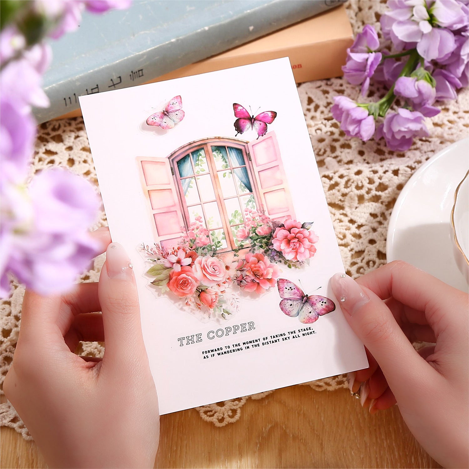 PET Sticker Book - My Secret Garden Series, 20 Pcs - ViktaShop