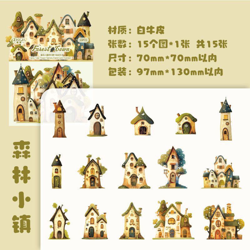Fairy Tale Town Series Paper Stickers - ViktaShop