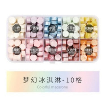 Vintage Transparent Fire Paint Wax Granules Set with Gold Powder - ViktaShop