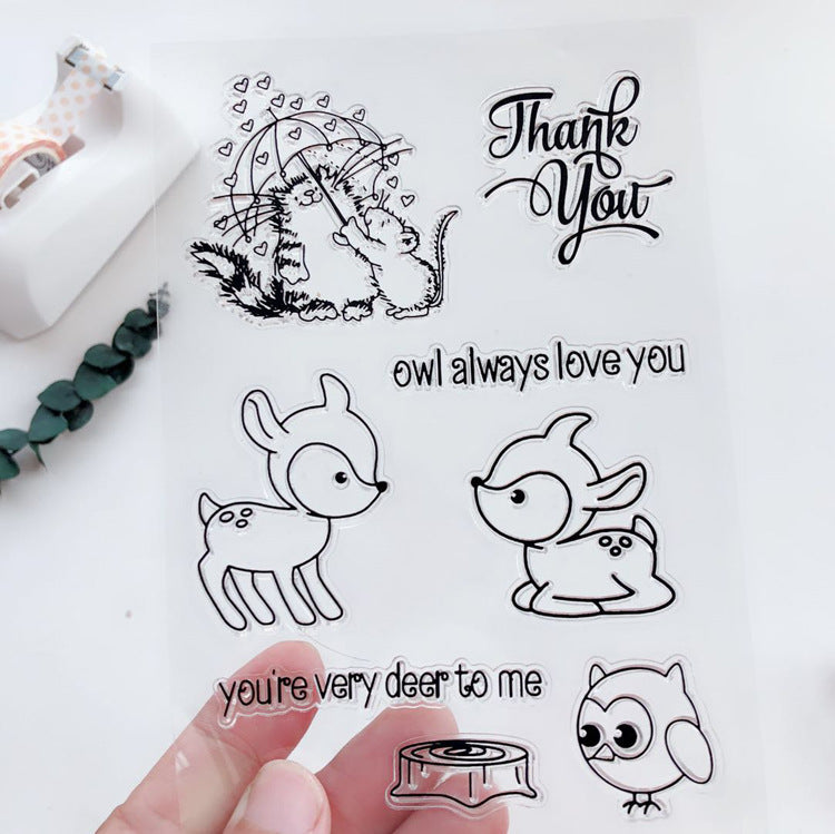 Transparent Silicone Creative Stamp – PVC DIY Seal for Journals & Crafts - ViktaShop