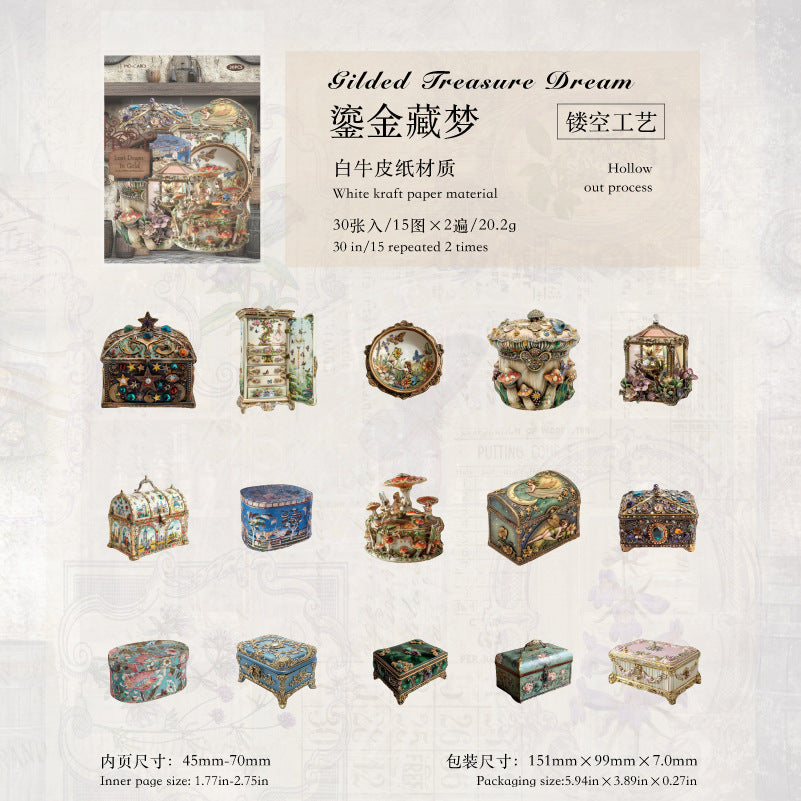 White Kraft Paper Hollow Card Stickers, 8 Options - ViktaShop