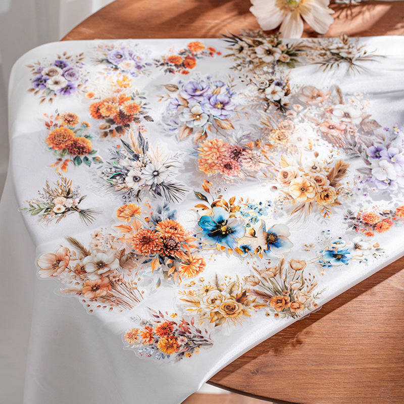 Blooming Series Stickers - Flower Theme, 20 Pcs - ViktaShop