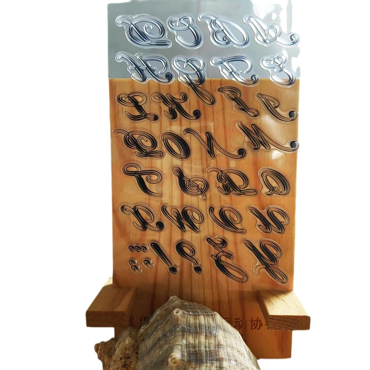 Small English Letters Transparent Silicone Stamp - ViktaShop