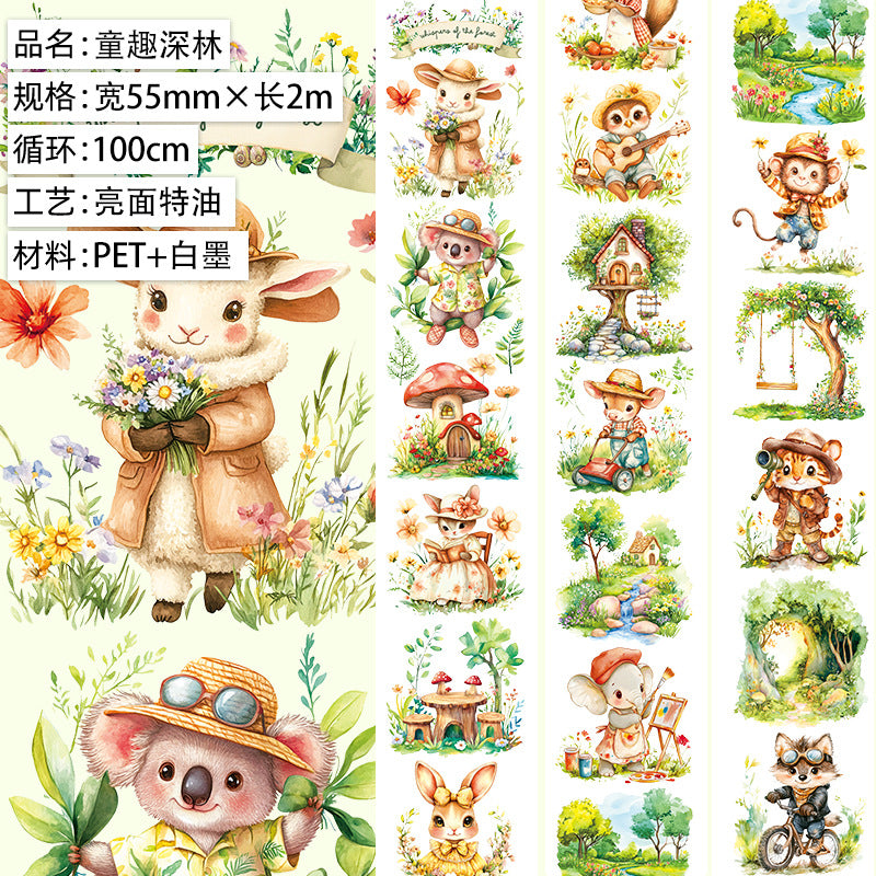 Gothic Girl Landscape PET Tape, 1m - ViktaShop