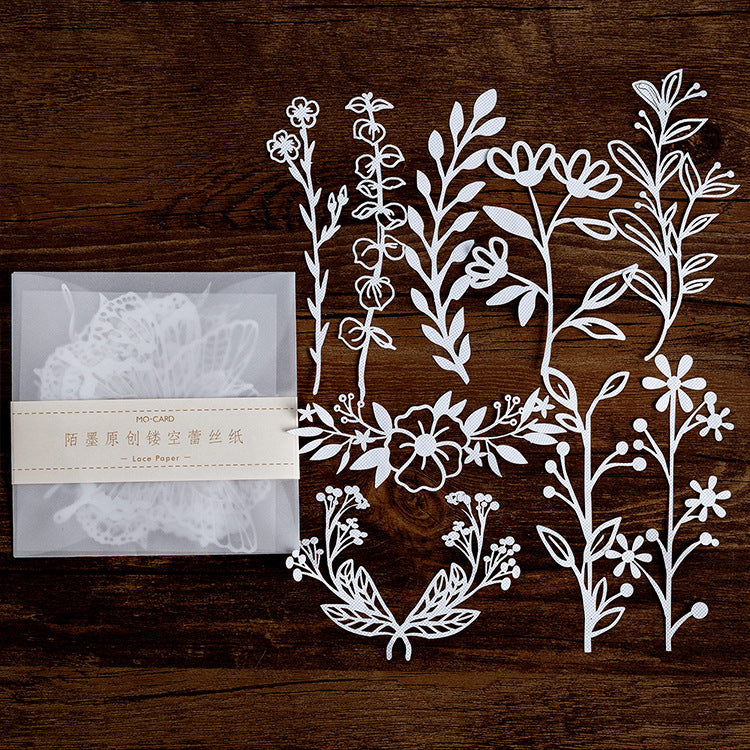 Hollow Lace Paper – Alice Tea Party Series, 8 Options - ViktaShop