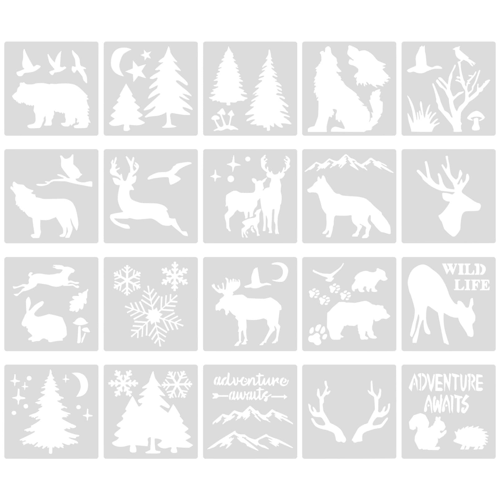 Butterfly & Farm Animal Stencil – Insect Cow DIY Template PET Material - ViktaShop