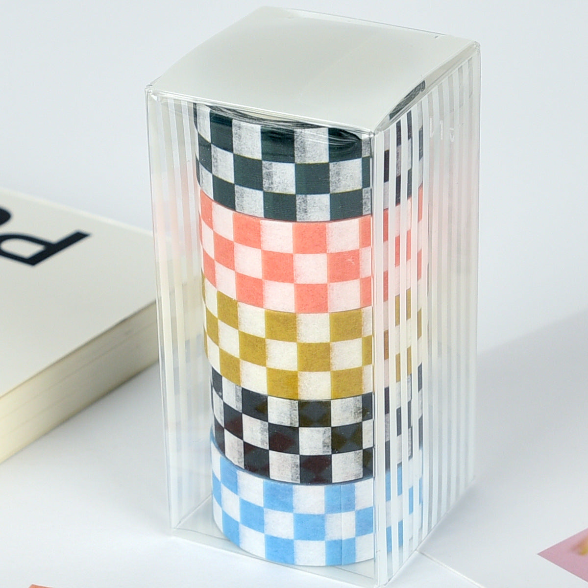 Paper grid creative tape stickers