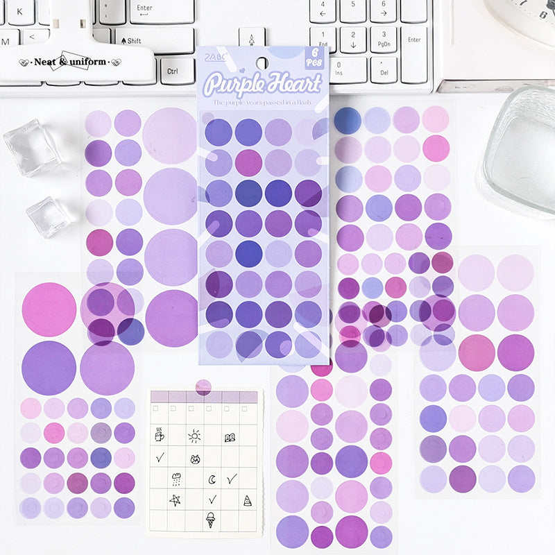 White Ink-Free Flat Stickers – Pink & Dreamy, 4 Styles, 6 Pcs - ViktaShop