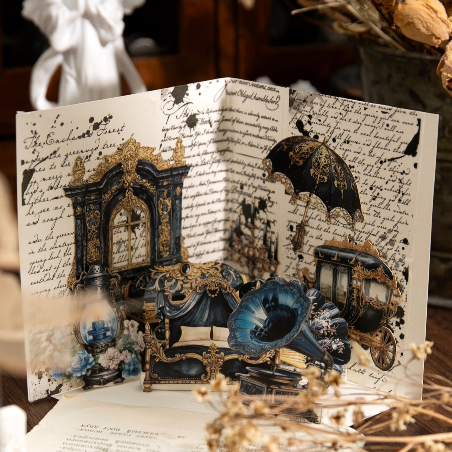 Hard Card Material Dream Manor Series Retro Paper 20 Pieces in 6 Styles