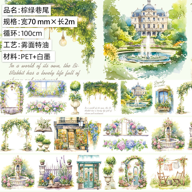 Gothic Girl Landscape PET Tape, 1m - ViktaShop