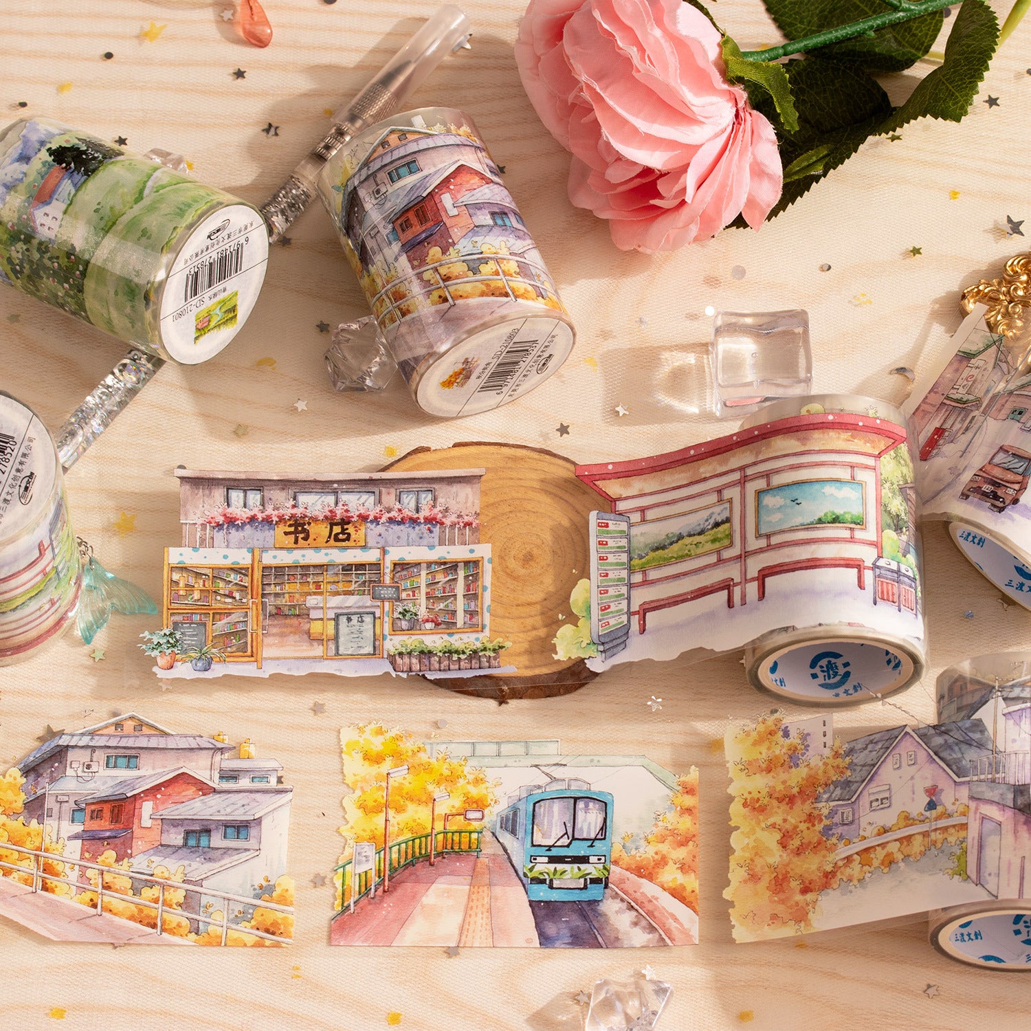 Four Seasons Pastoral House PET Tape, 2m - ViktaShop