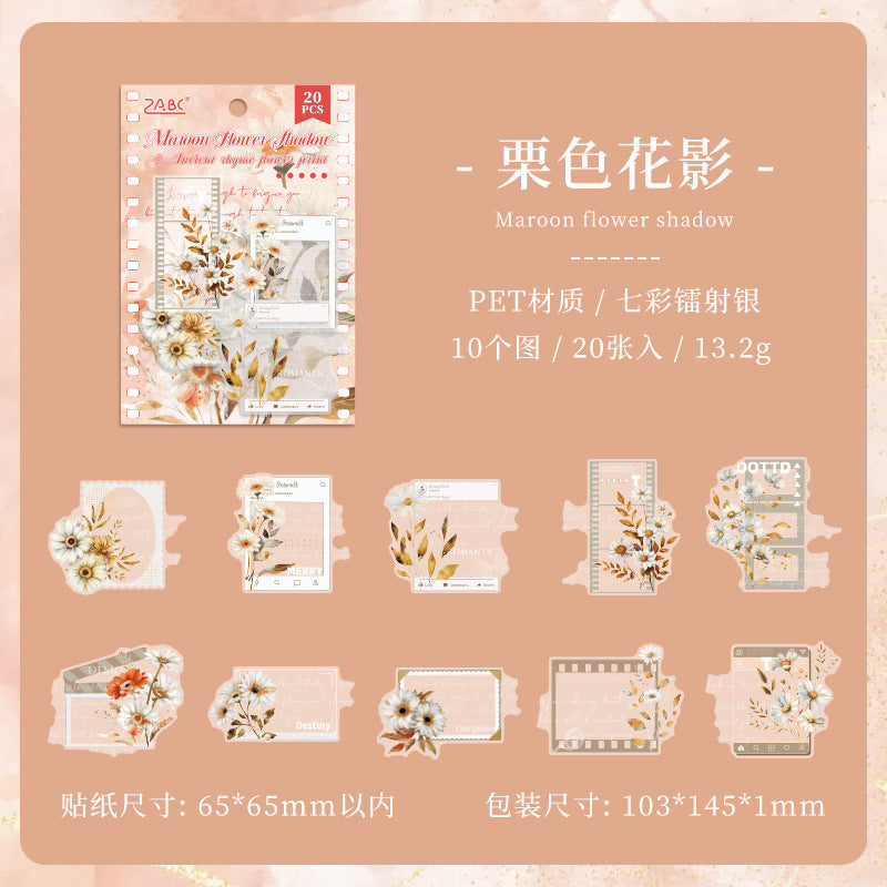 Transparent PET Plant & Flower Stickers - ViktaShop
