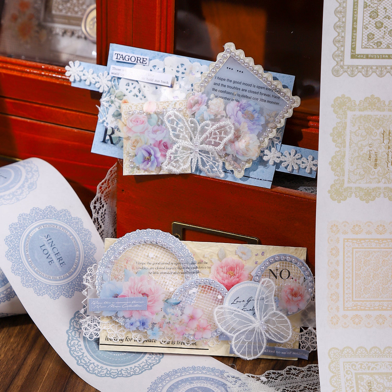 Hand Account Tape - Exquisite Collage Decoration Material, 380mm - ViktaShop