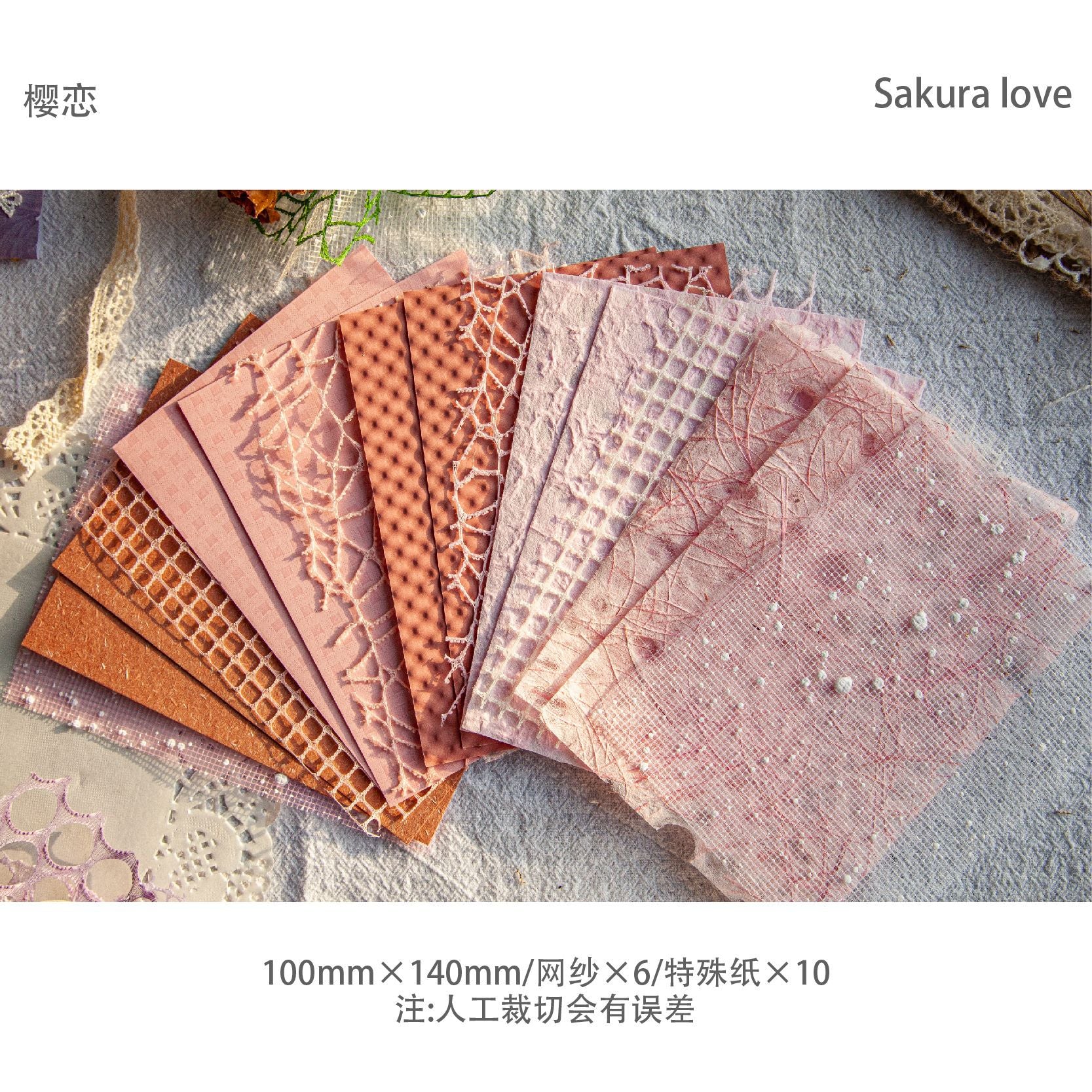 Retro Story Cloud Silk Scrapbooking Paper – Hollow Mesh Specialty Set - ViktaShop