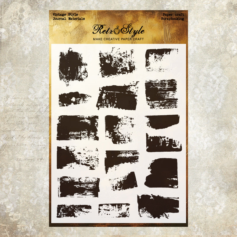 Retro Background Transparent Silicone Stamp